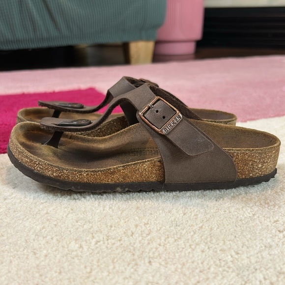 BIRKENSTOCK GIZEH KIDS BIRKO-FLOR Sandals -Mocha - Picture 6 of 17